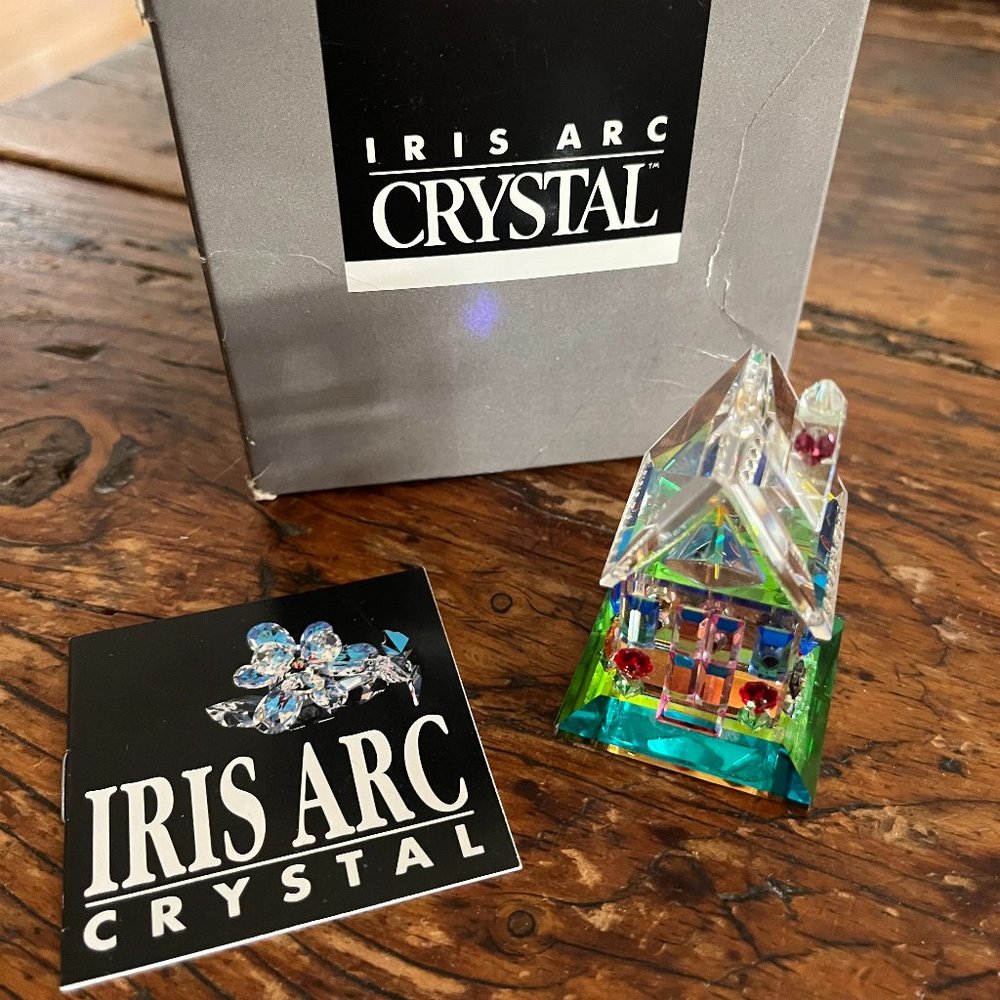 Iris Arc Crystal - Colourful Cottage Gingerbread House